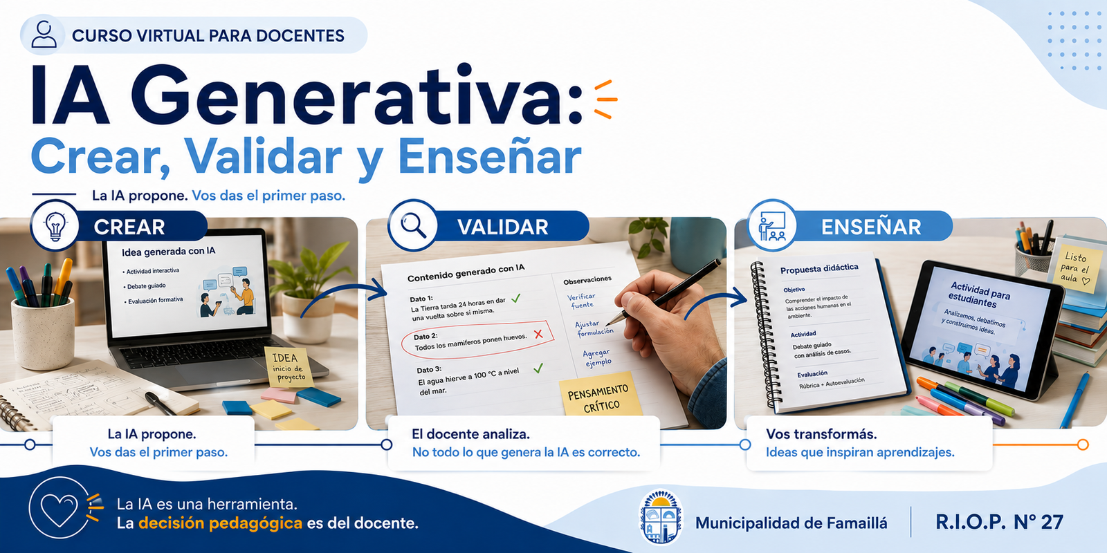 IA Generativa: Crear, Validar y Enseñar